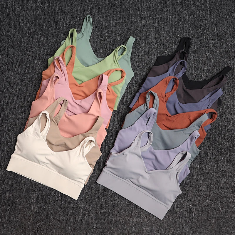 Treningssett Dame - Sports-BH og Høy Midje Leggings - Yoga & Fitness Sportsklær.