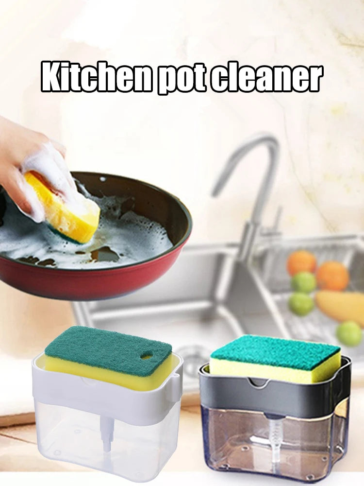 Oppvaskbørste med Såpedispenser - Kjøkken Rengjøringsbørste"