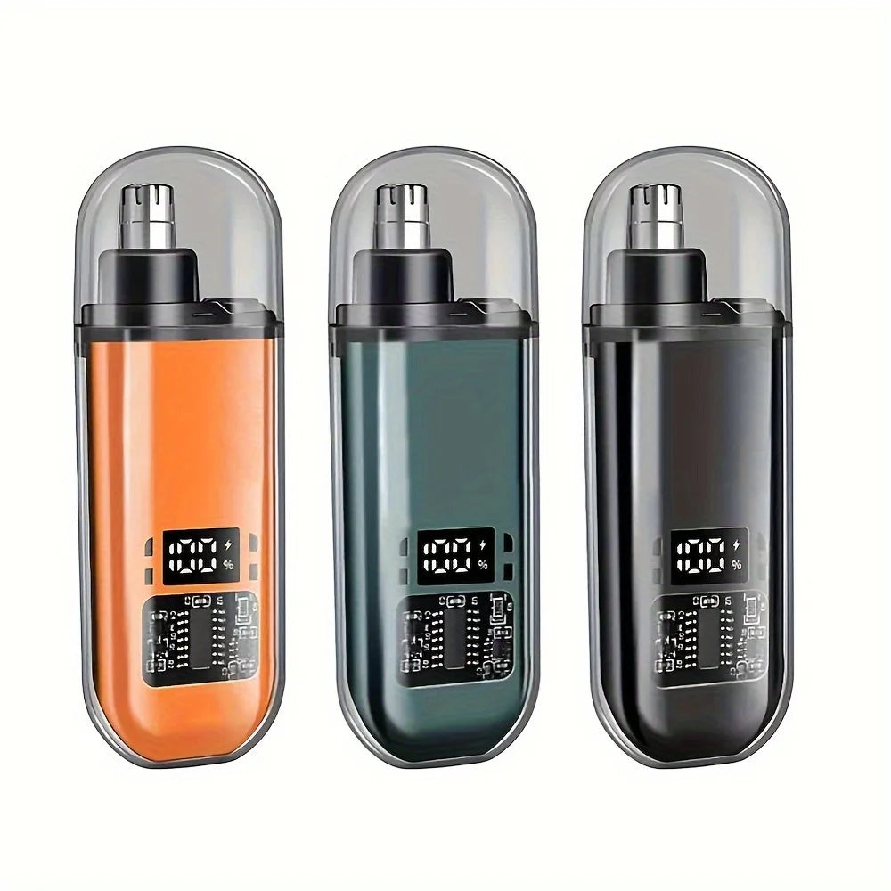 USB Oppladbar Nese- og Ørehårsklipper - Kompakt og Bærbar Trimmer for Menn.