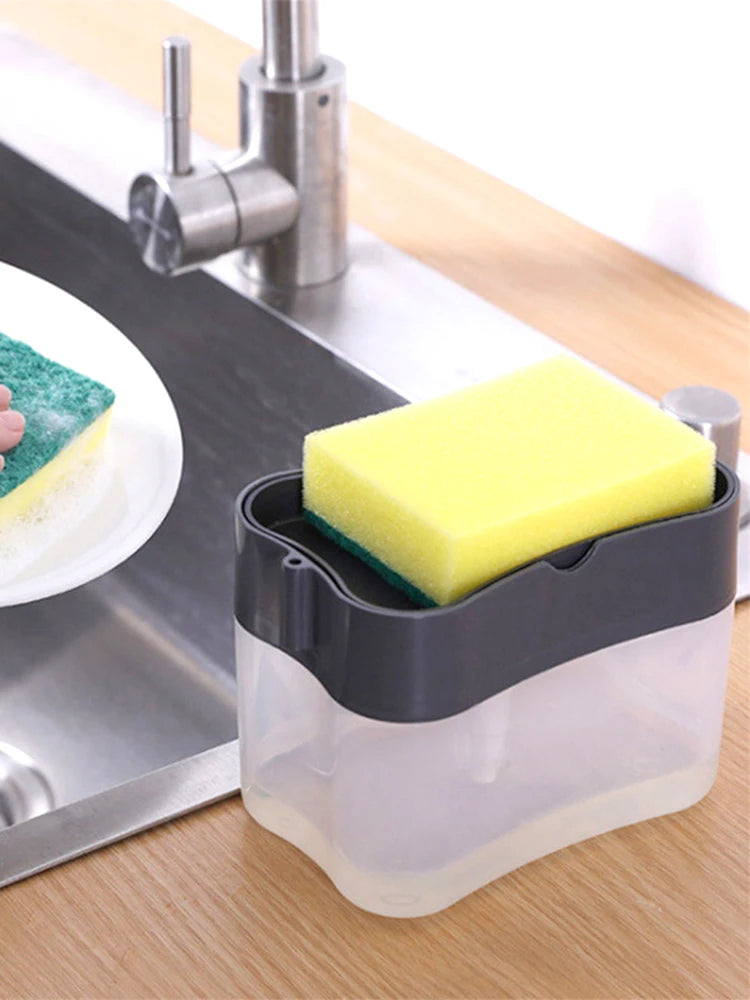 Oppvaskbørste med Såpedispenser - Kjøkken Rengjøringsbørste"